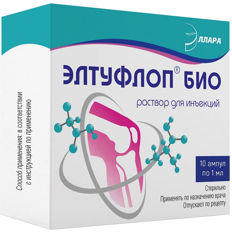 Изображение товара Раствор для инъекций Элтуфлоп Био 1 мл 10 шт - лечение остеоартроза