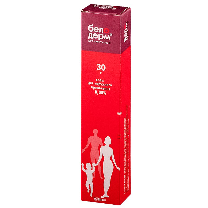 Изображение товара Белодерм 0 05% крем для кожи 30 г противовоспалительный глюкокортикостероид