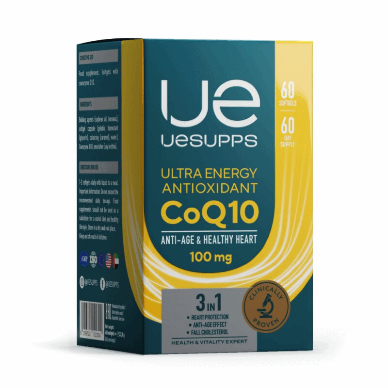 Изображение товара Коэнзим Q10 Ultra Energy Antioxidant от UESUPPS 60 капсул