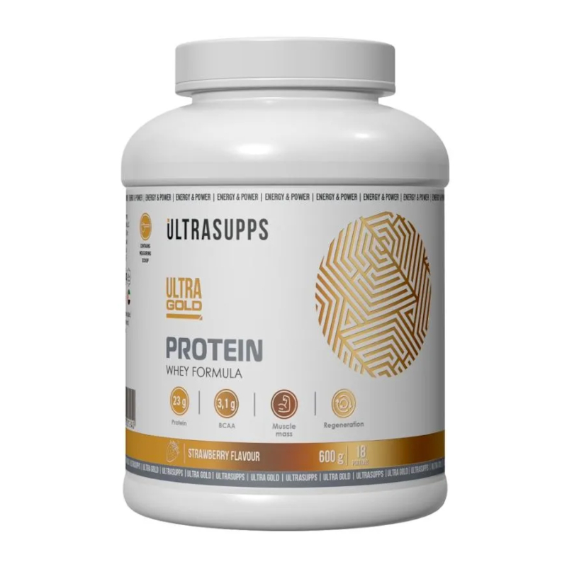 

Ultrasupps Ultra Gold Protein Белковая сыворотка порошок Клубника 600 г