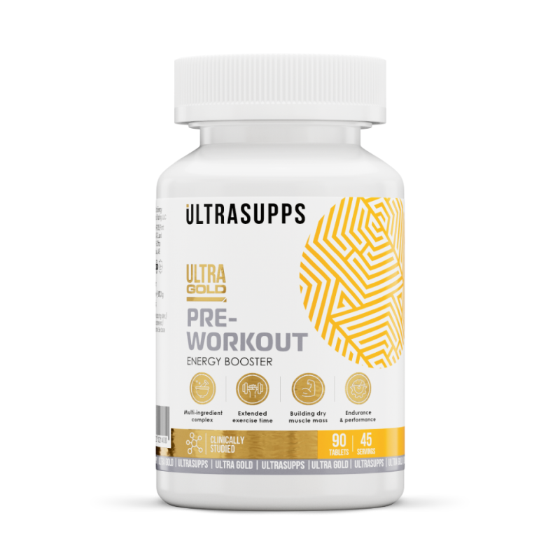 

Ultrasupps Ultra Gold Pre-Workout Предтренировочный комплекс таблетки 90 шт