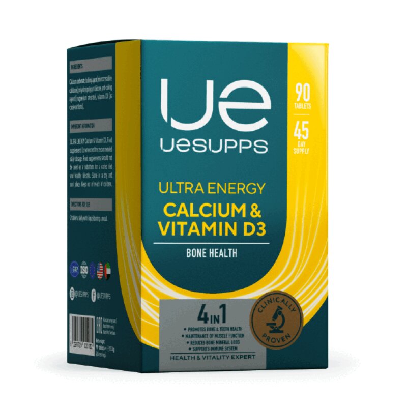

Uesupps Ultra Energy Кальций и Витамин Д3 таблетки 90 шт