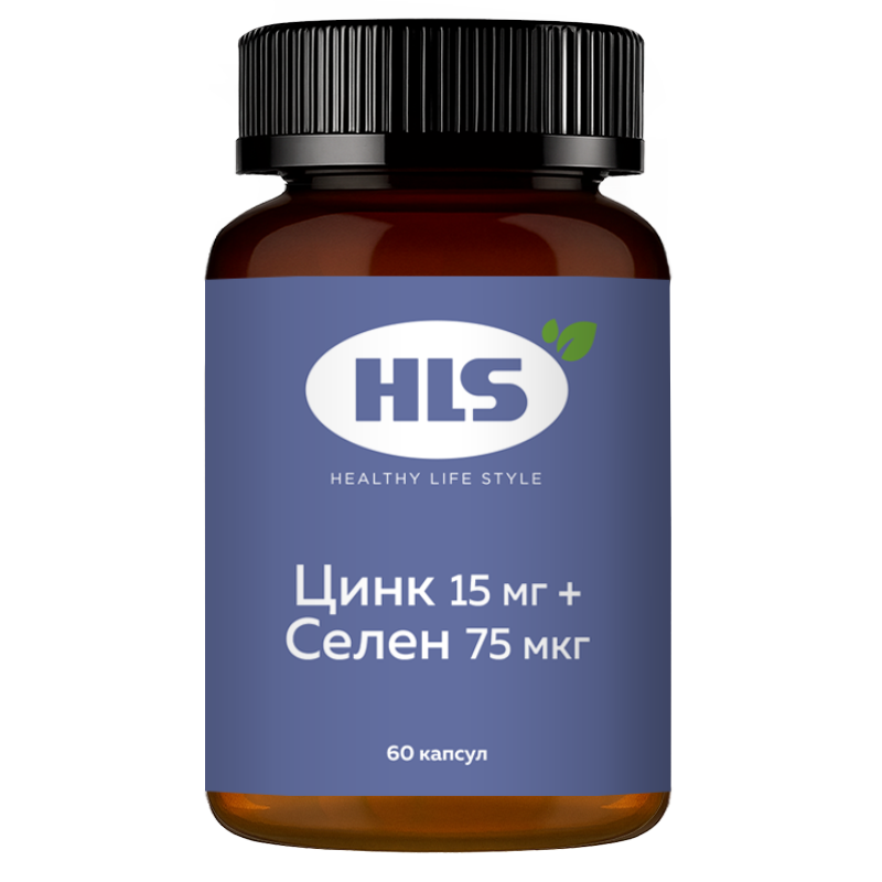 Изображение товара HLS Цинк 15 мг+Селен 75 мкг капсулы 60 шт для здоровья