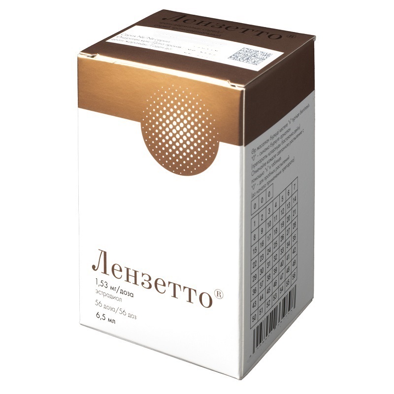 Изображение товара Лензетто спрей 1,53 мг/доза 6,5 мл гормональный препарат replaced