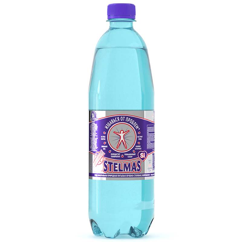 Изображение товара Стэлмас Кремнистая Славяночка Минеральная Газированная Вода 1 Л