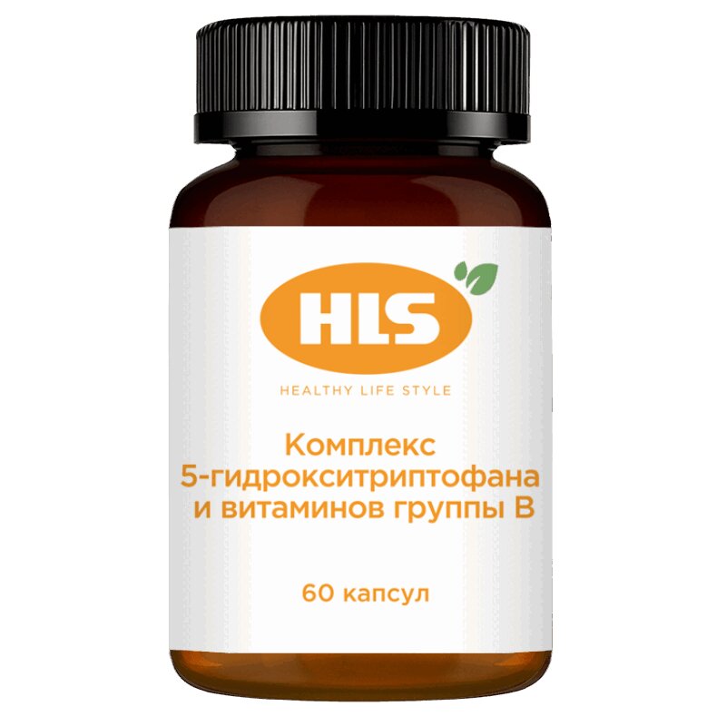 Изображение товара Комплекс 5-гидрокситриптофан и витаминов В капсулы 60 шт для сна стресса и настроения