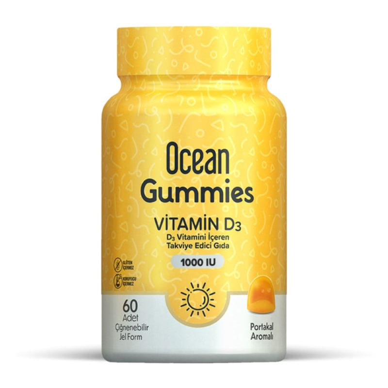 

Orzax Ocean Gummies Витамин D3 пастилки жевательные Апельсин 60 шт