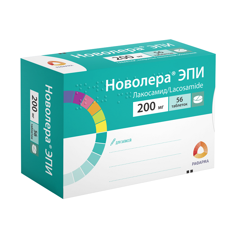 Изображение товара Новолера ЭПИ 200 мг таблетки 56 шт для лечения эпилепсии
