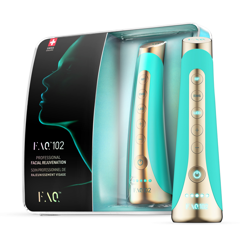 Изображение товара Массажер для лица FAQ 102 с RF и LED-терапией премиальный домашний уход