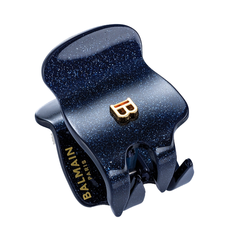 Изображение товара Заколка-краб Balmain р.XS Космический сапфир стильный аксессуар для волос