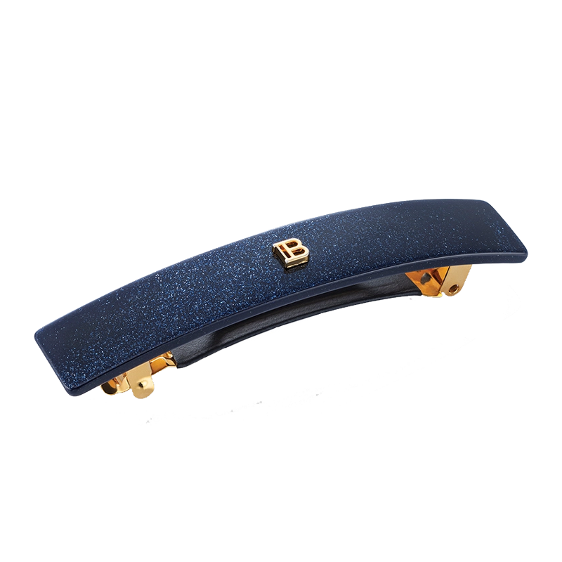 Изображение товара Бальман Заколка-автомат р.M Космический сапфир эксклюзивная изящная