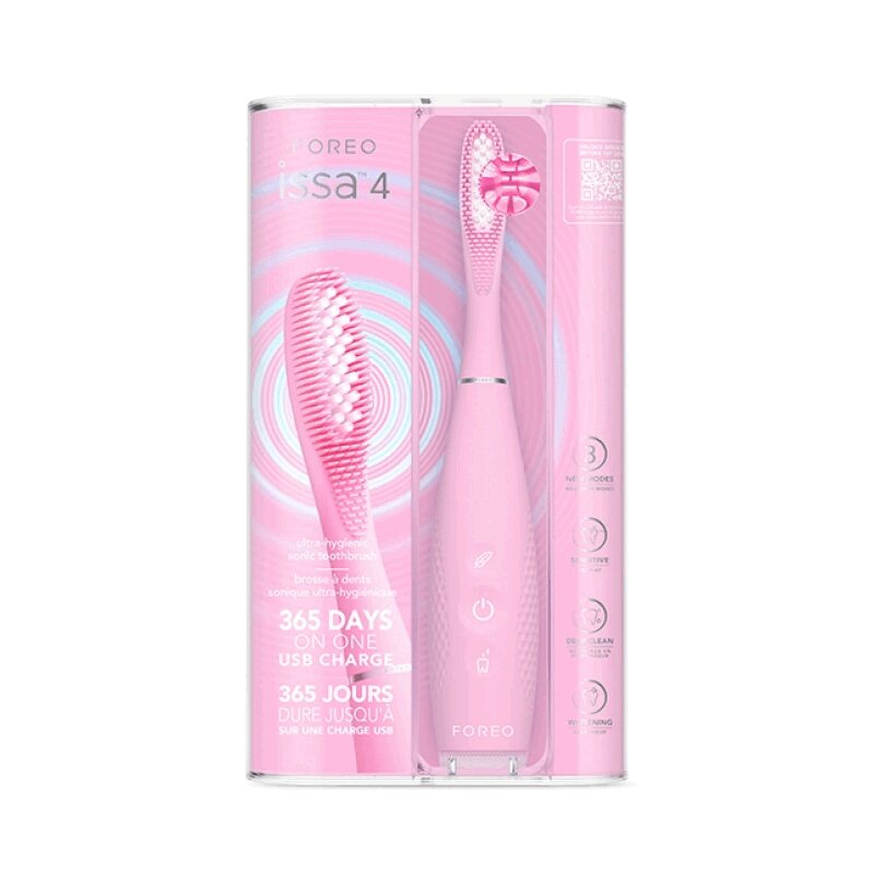 

Foreo ИССА 4 Щетка зубная звуковая гибридная жемчужно-розовый