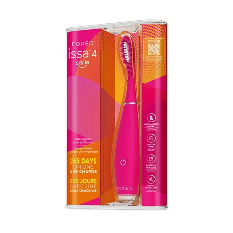 

Foreo ISSA 4 Smile Зубная щетка звуковая гибридная Земляника лесная