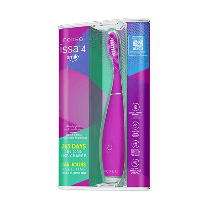 Изображение товара Foreo ISSA 4 Smile Зубная щётка звуковая гибридная с таймером и массажем