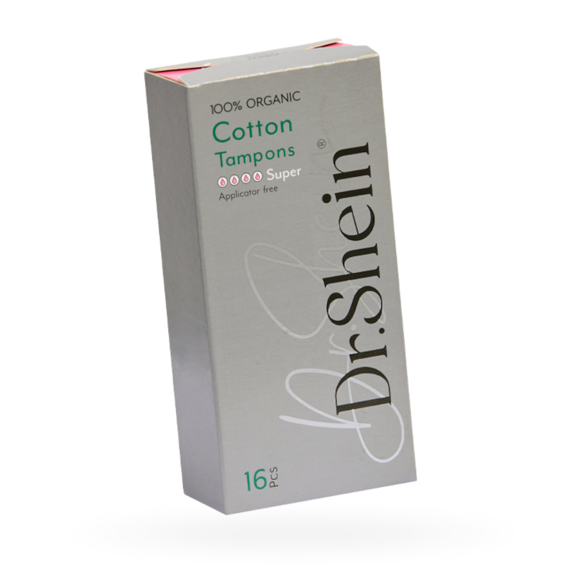 Изображение товара Др Шейн Тампоны гигиенические Супер 16 шт без аппликатора 100 органический хлопок