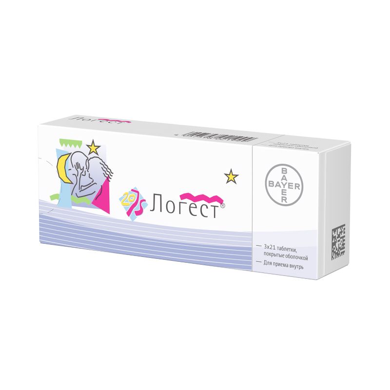 Изображение товара Логест таблетки 75 мкг+20 мкг 63 шт - контрацептив