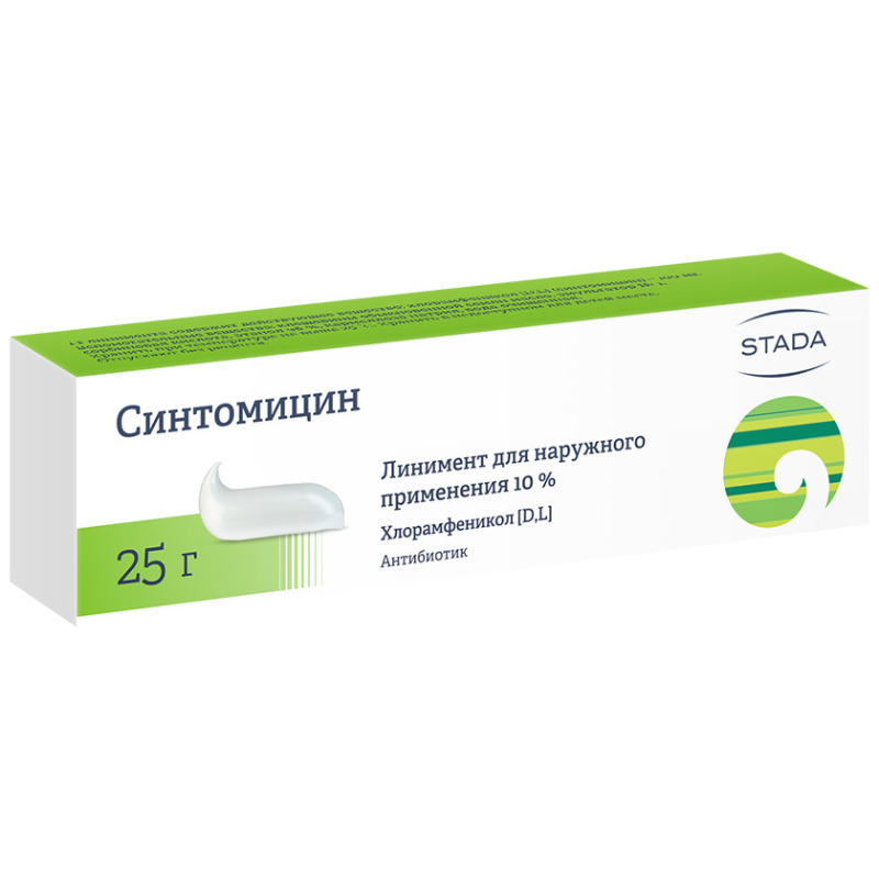 Изображение товара Синтомицин 10% линимент для наружного применения 25 г НИЖФАРМ