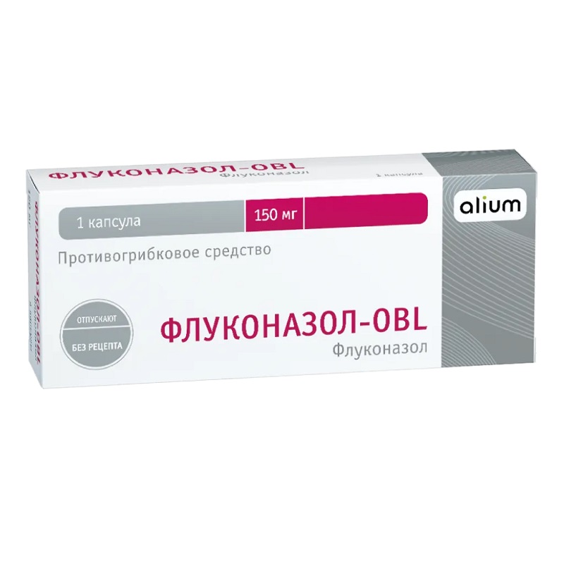 Изображение товара Флуконазол-OBL капсулы 150 мг 1 шт