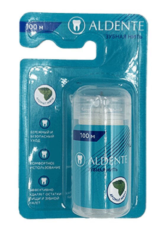 

Aldente Зубная нить Мята 100 м