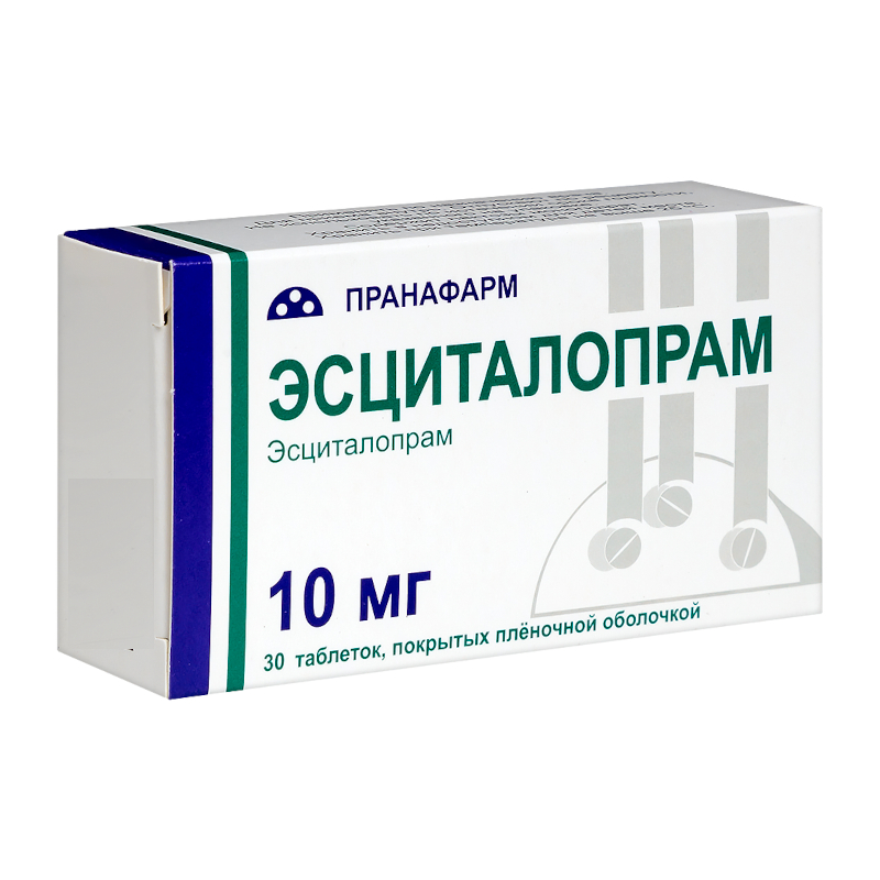 Изображение товара Эсциталопрам 10 мг таблетки, 30 шт - эффективное средство против депрессии