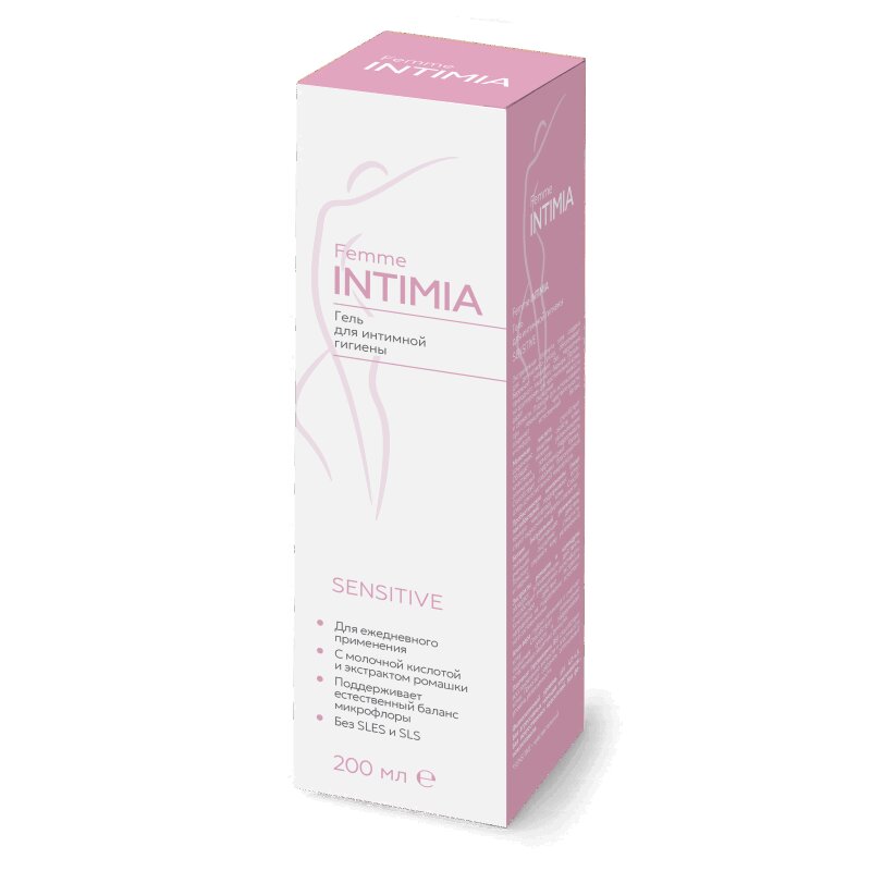 Изображение товара Femme Intimia Сенситив Гель для интимной гигиены 200 мл для чувствительной кожи