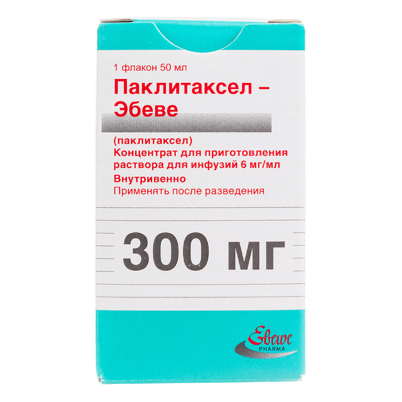 Изображение товара Химиотерапия Паклитаксел-Эбеве 6 мг/мл концентрат для инфузий