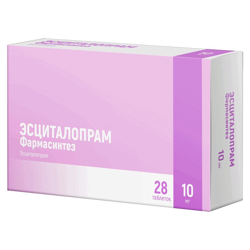 Изображение товара Эсциталопрам Фармасинтез таблетки 10 мг 28 шт