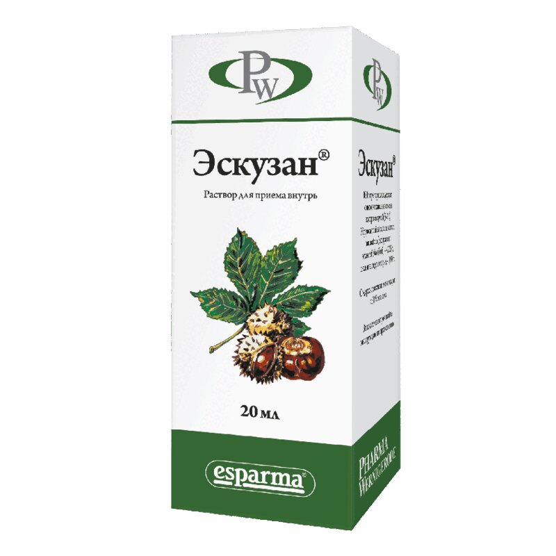 

Эскузан капли для приема внутрь 20 мл