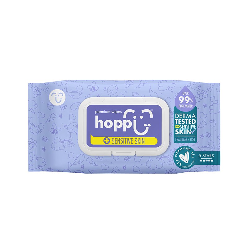 Хоппи Сенситивскин Салфетки Влажные Детские №80