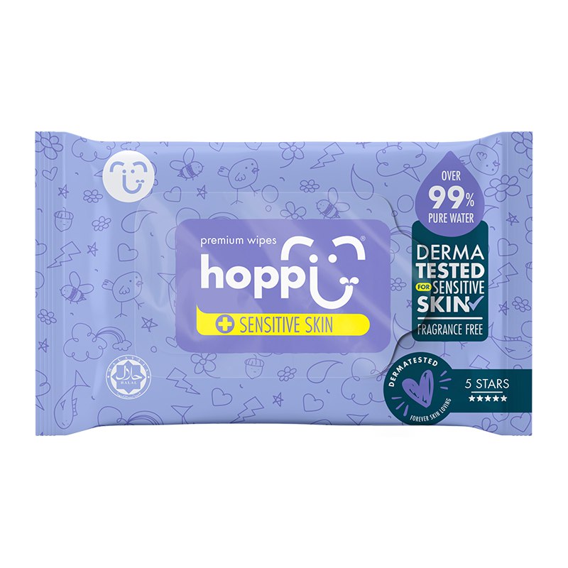 Хоппи Сенситивскин Салфетки Влажные Детские №20