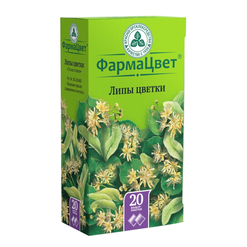 

Липа цветки фильтр-пакеты 1,5 г 20 шт