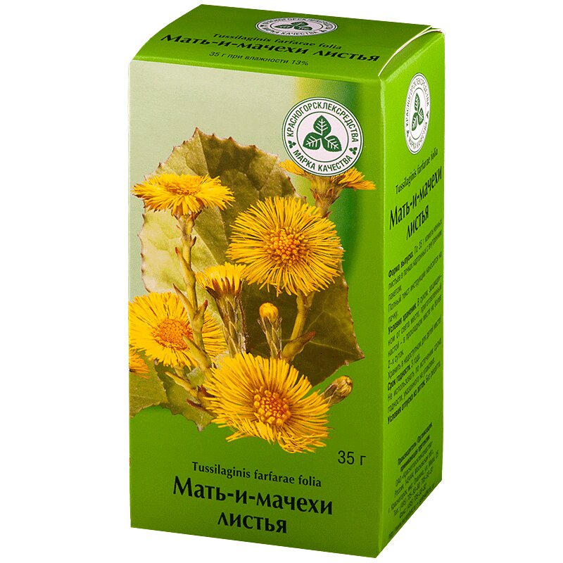 Изображение товара Мать-и-мачехи листья 35 г натуральное растительное средство для дыхания и ран