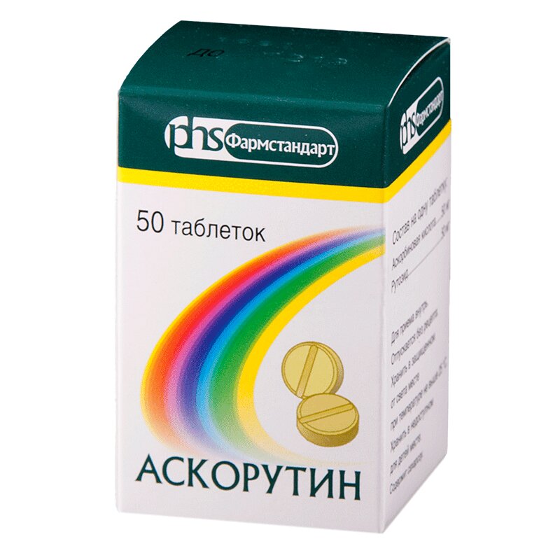 

Аскорутин таблетки 50 шт
