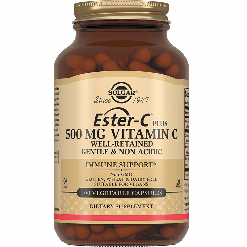 Изображение товара Капсулы Solgar Эстер-С плюс Витамин С 500 мг 100 шт