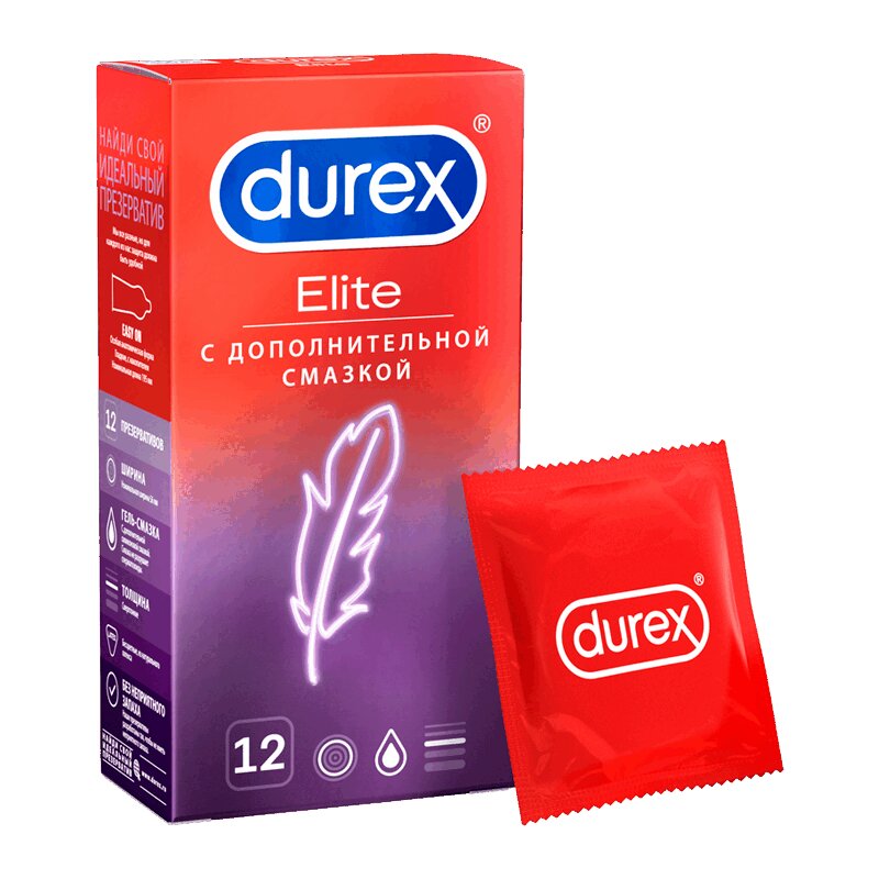 Durex Элит Презервативы 12 шт durex elite презервативы гладкие сверхтонкие 18 18 шт