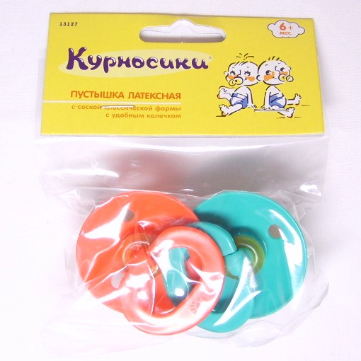 

Курносики Пустышка латексная, классич.. 2шт