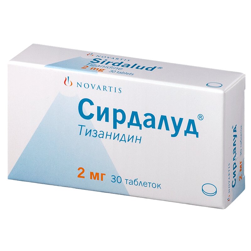 Изображение товара Сирдалуд 2 мг таблетки для снятия спазмов 30 шт