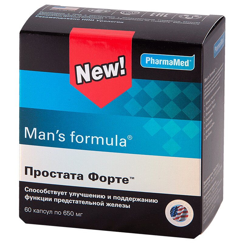 Man's formula Простата Форте капсулы 60 шт ревмафлекс форте капсулы 0 65 г 120 шт
