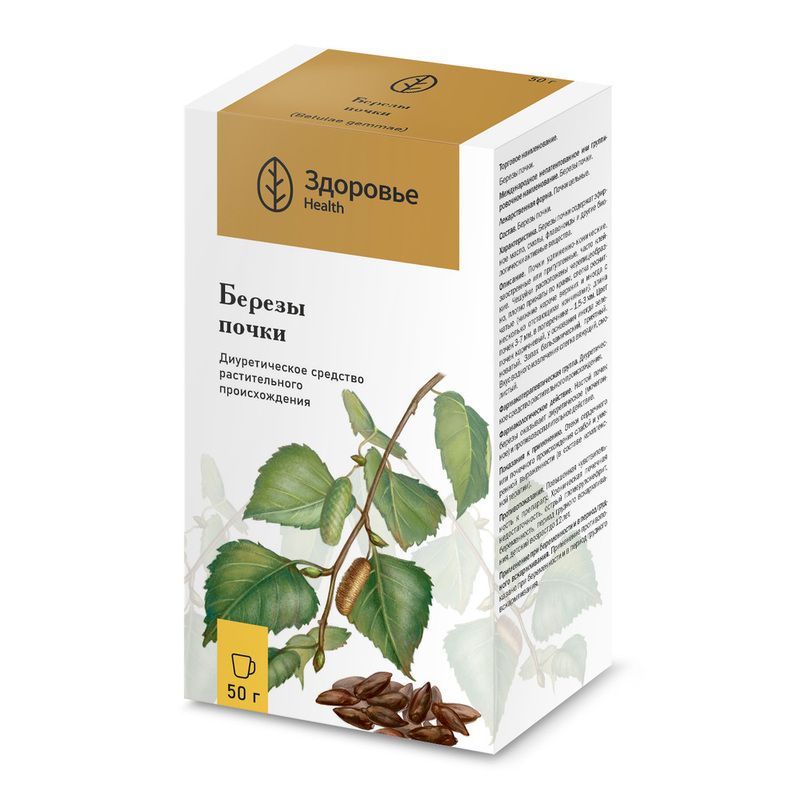Изображение товара Березы почки 50 г натуральное растительное средство для диуретического эффекта