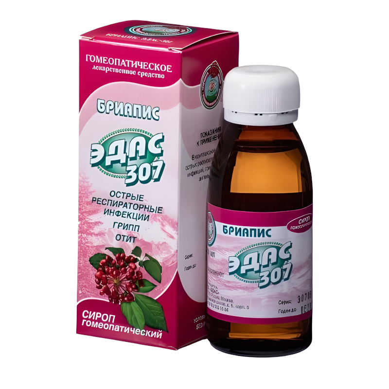 Изображение товара Гомеопатический сироп Бриапис Эдас-307 100 мл натуральное средство для восстановления организма
