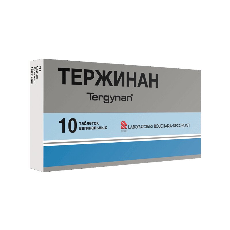 Изображение товара Тержинан таблетки вагинальные 10 шт - противовоспалительное и антимикробное средство