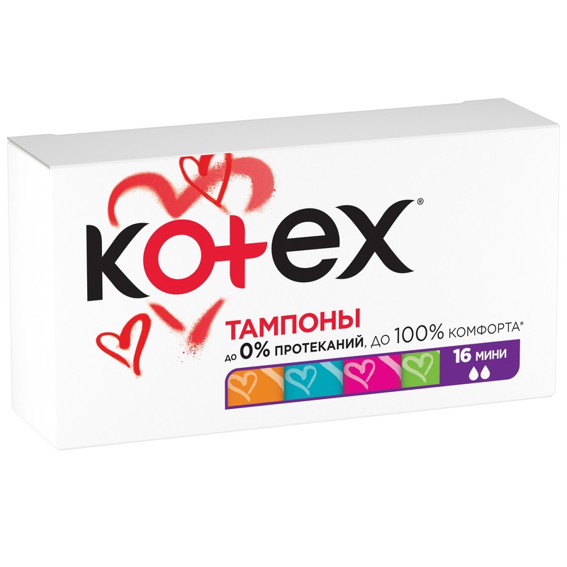 Kotex Тампоны мини уп.16 шт тампоны анна люкс мини 8