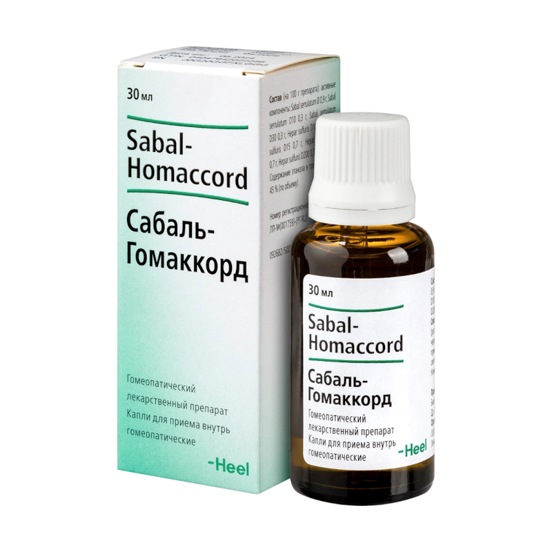 Изображение товара Гомеопатические капли Сабаль-Гомаккорд для приема внутрь 30 мл Biologishe Hailmittel