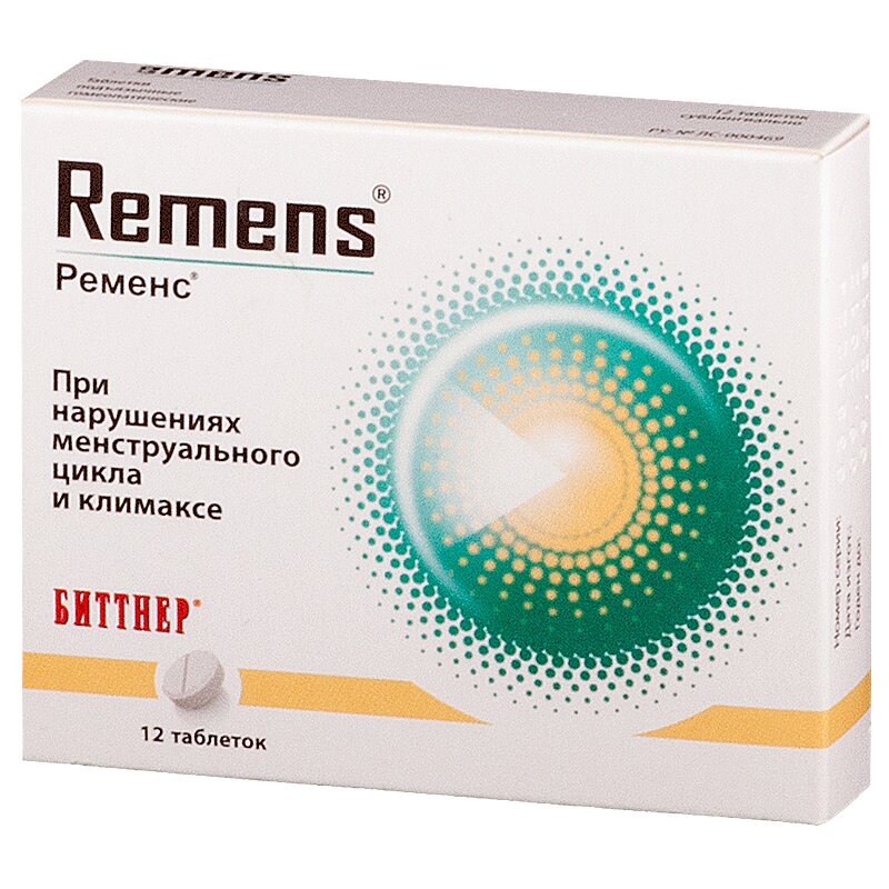 Изображение товара Ременс таблетки гомеопатические подъязычные 12 шт