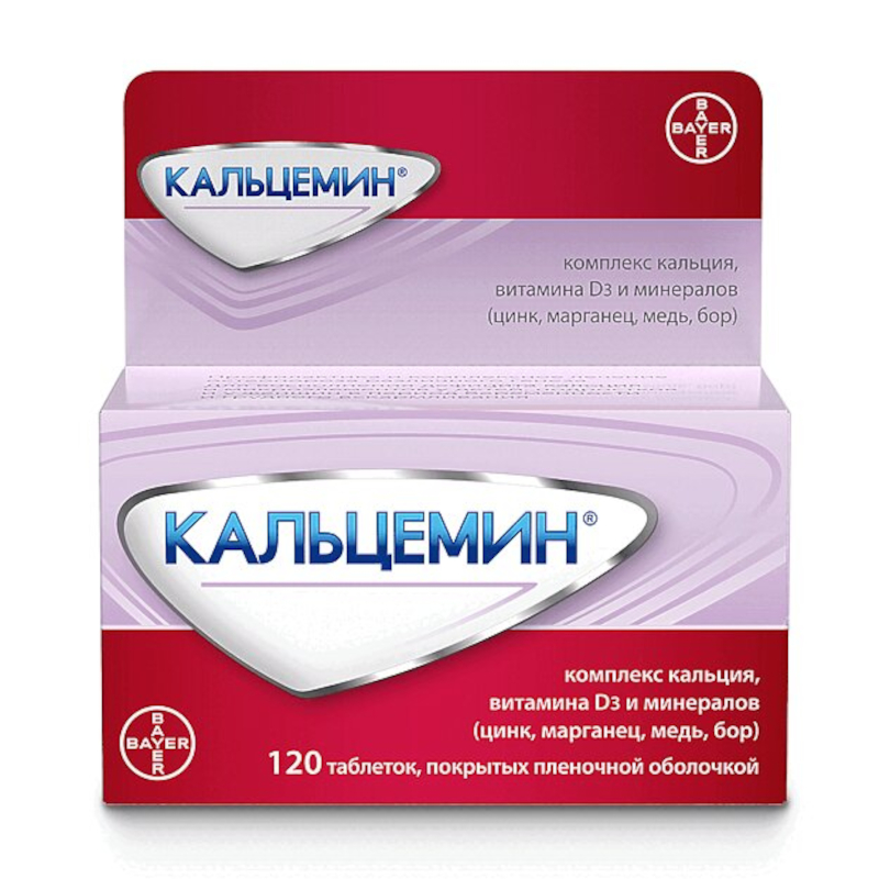 Изображение товара Кальцемин таблетки 120 шт для профилактики и лечения остеопороза и дефицита кальция