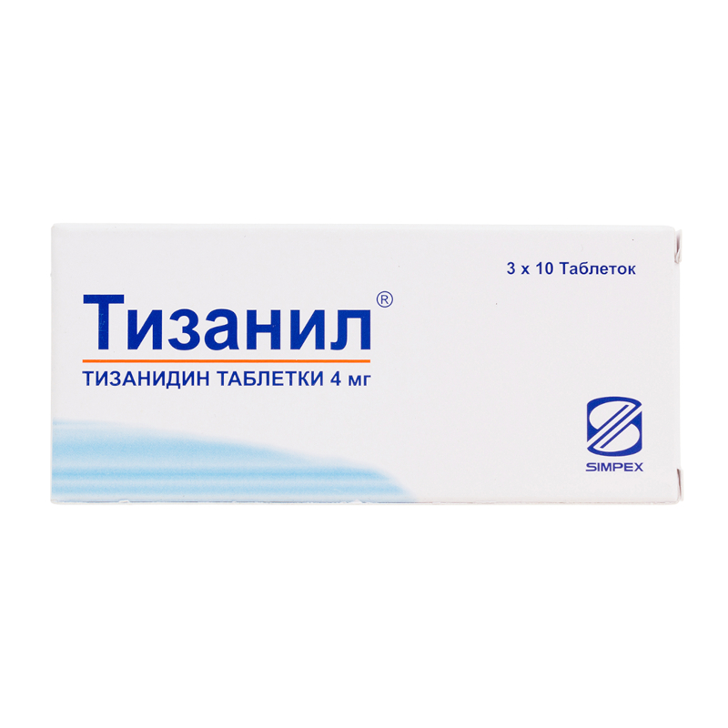 Изображение товара Тизанил 4 мг таблетки 30 шт - для снятия мышечных спазмов и расслабления мышц