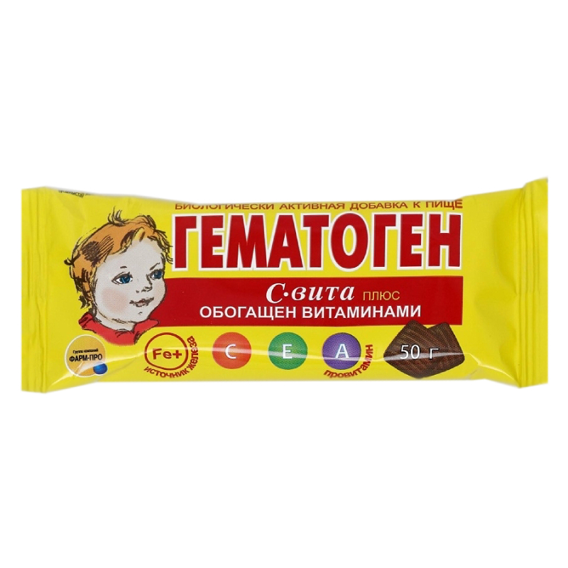 

Гематоген С-Вита Плюс обогащен витаминами 50 г