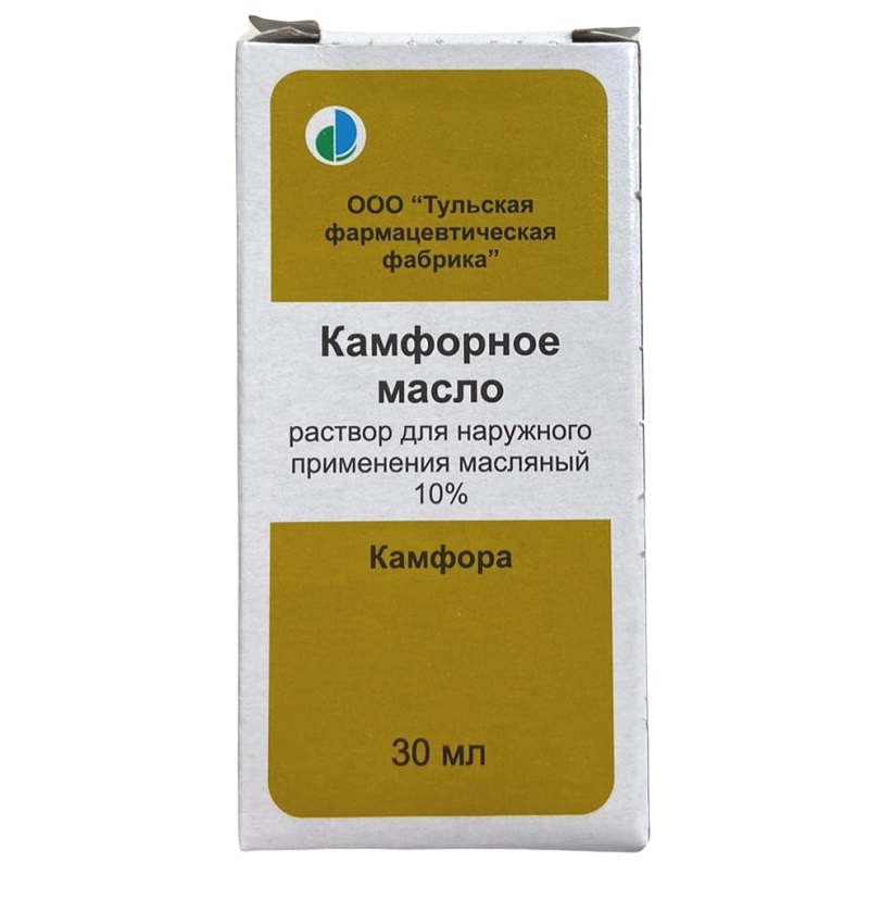 Камфорное масло раствор для наружного применения 10% фл.30 мл 1 шт ниточка к сердцу сборник