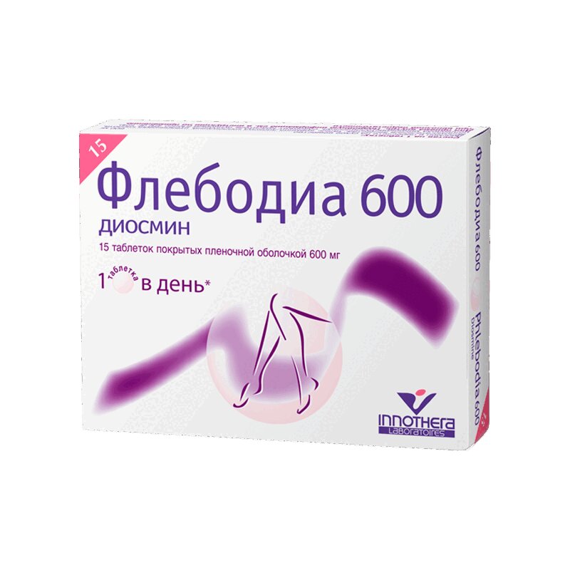 

Флебодиа 600 мг таблетки 15 шт