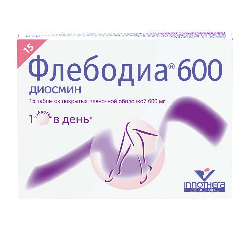 Изображение товара Флебодиа 600 мг таблетки 15 шт